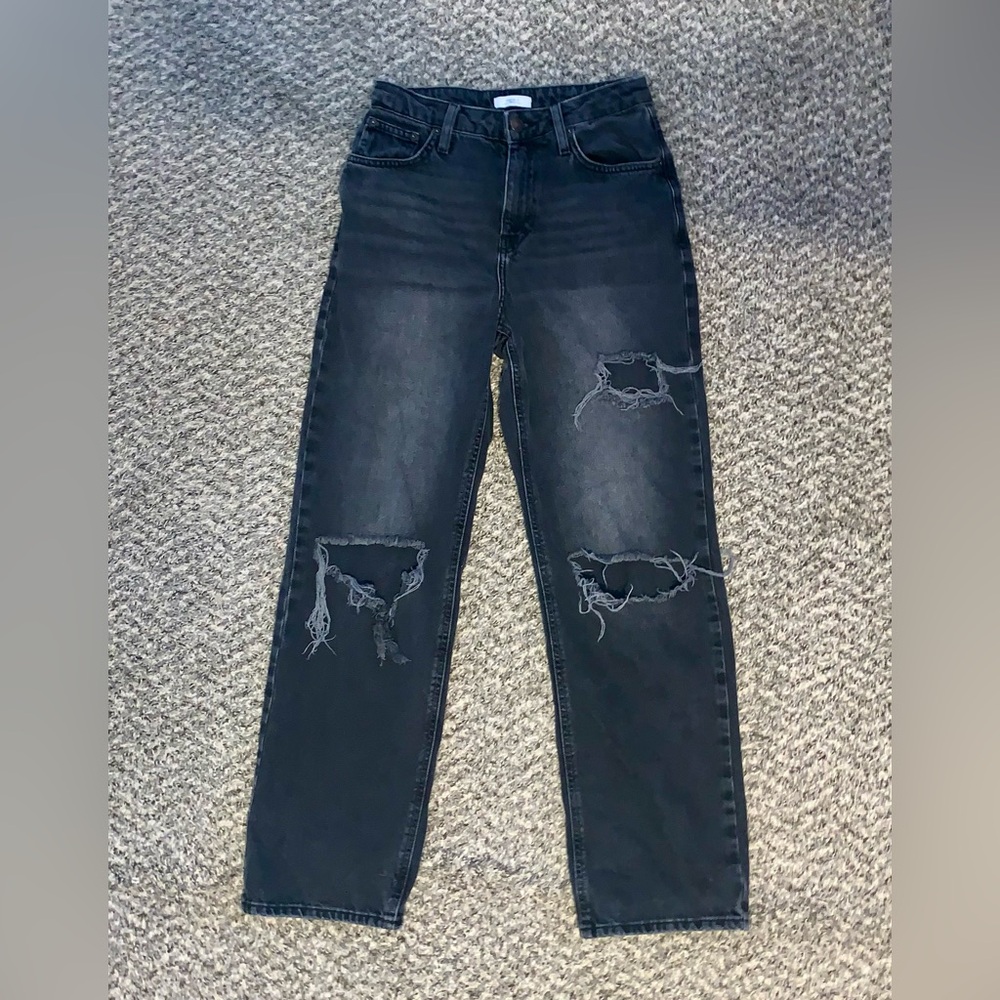 🖤 Forever 21 Charcoal Denim Jeans Distressed 🖤